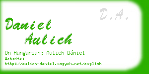 daniel aulich business card